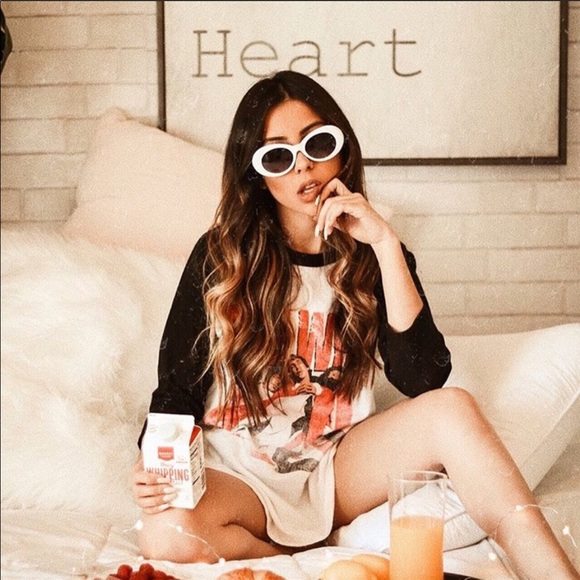 Urban Outfitters Accessories - White round cloud glasses